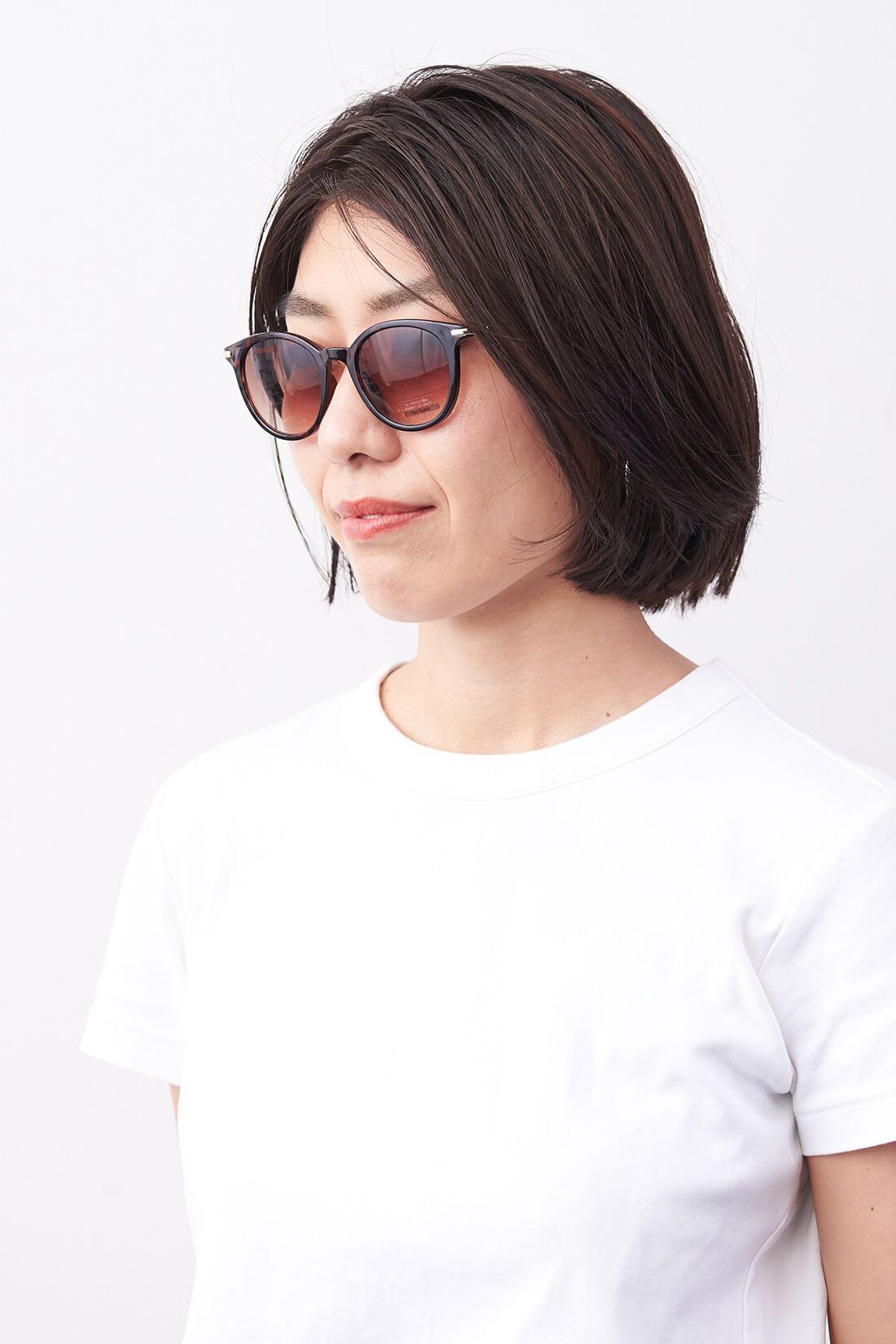 Real Stock|IEDIT[イディット] SELECT　日よけ対策！カラーフレームが旬のファッション用グラス〈デミ〉