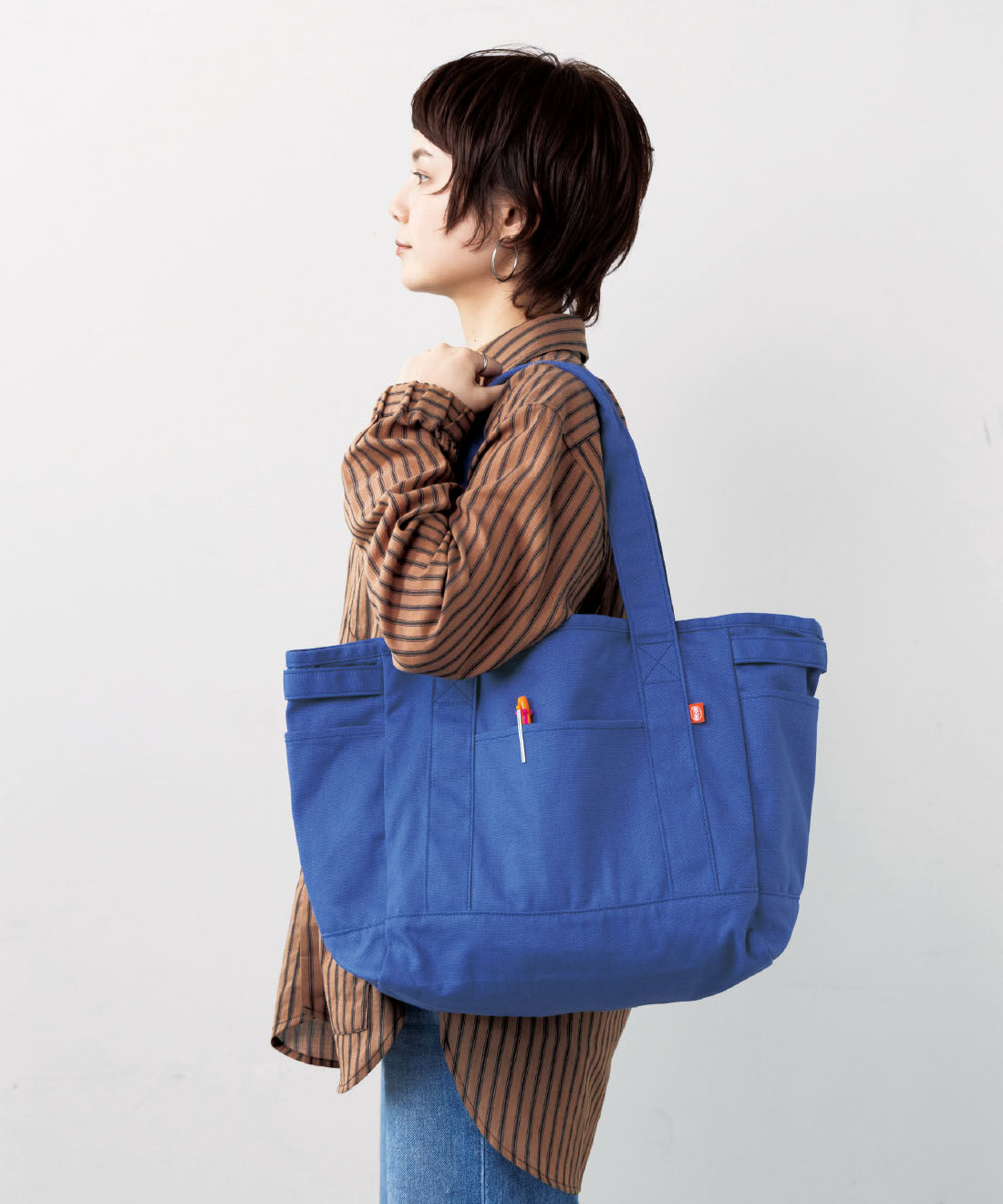 Real Stock|手描きのプロWHW！と作った帆布ワークトートバッグ|たっぷり入るサイズ感。