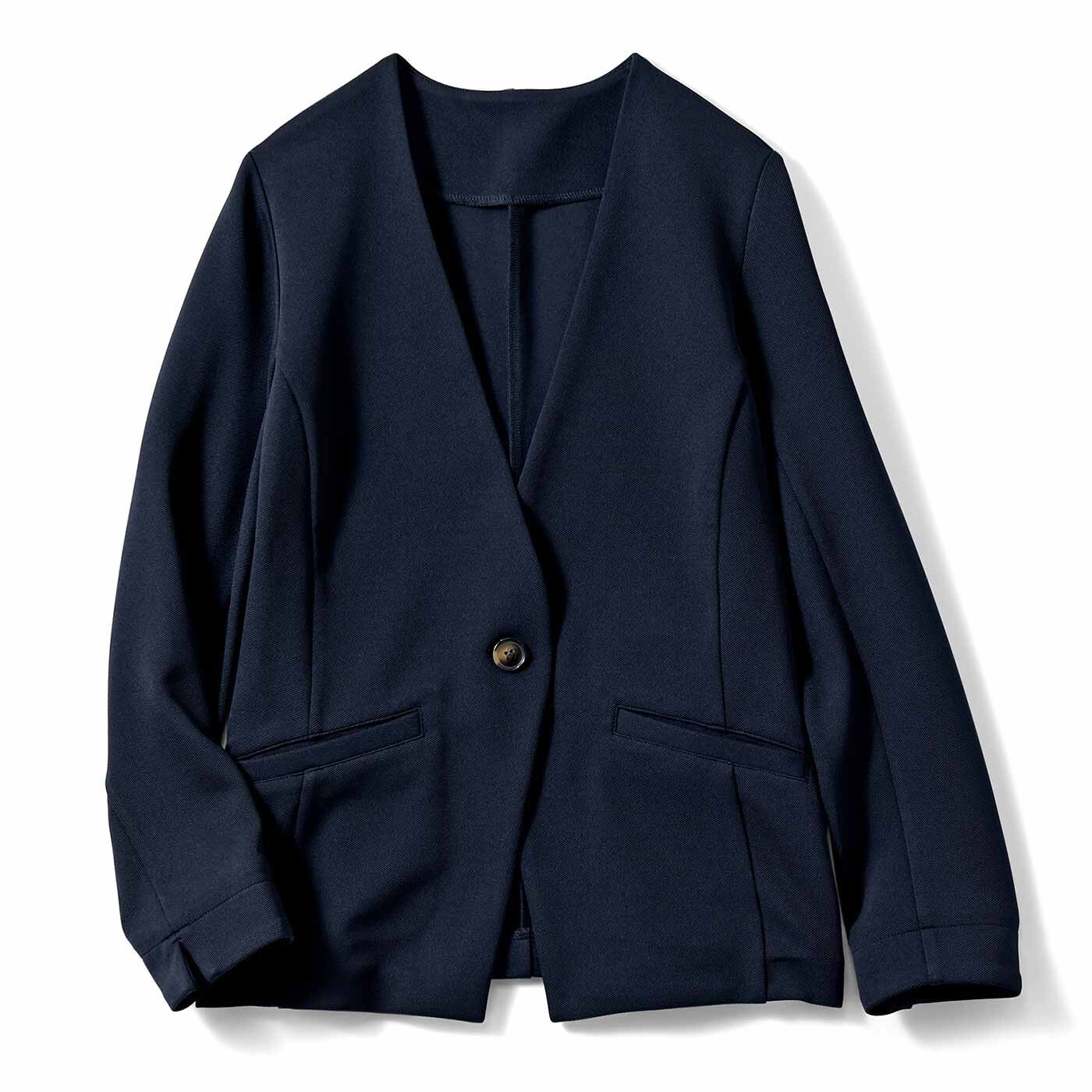 花粉リリース UVカット 純紺 バレエフィット （R） ジャケット 〈ダークネイビー〉