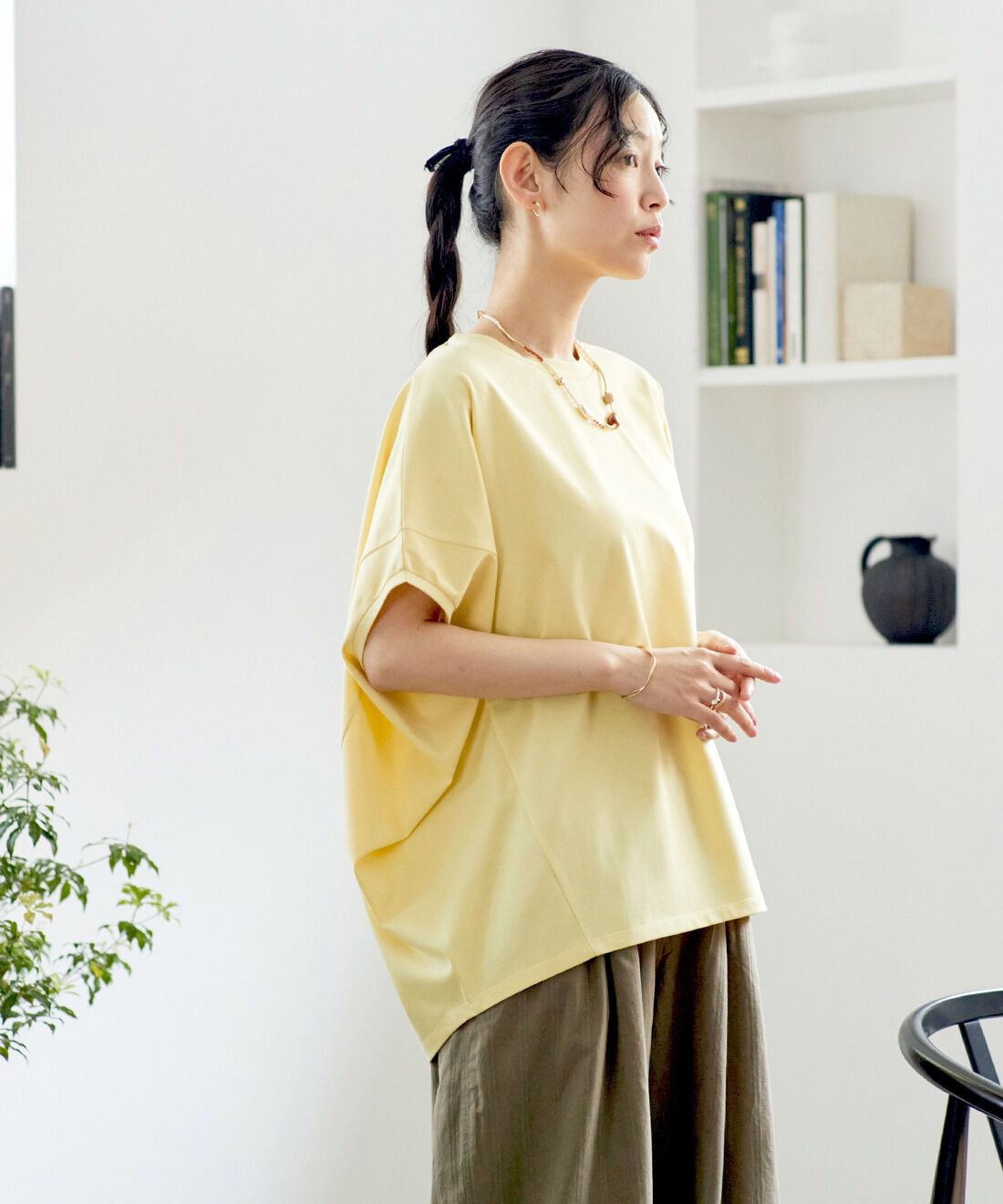 and myera|コクーンシルエットTシャツのコーディネート