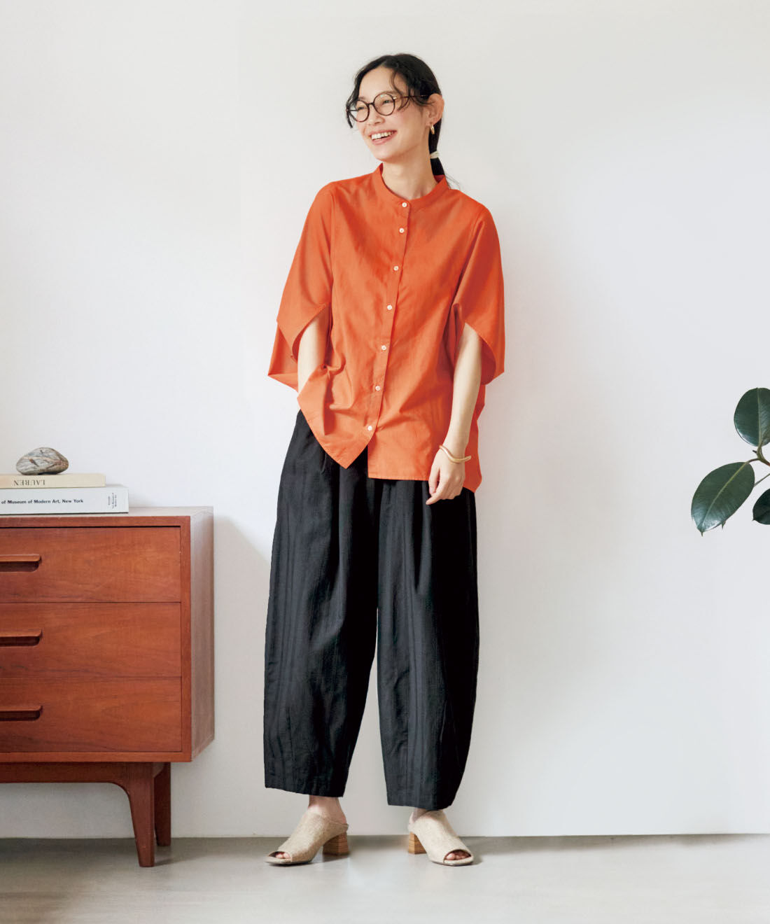 and myera|コクーンシャツのコーディネート