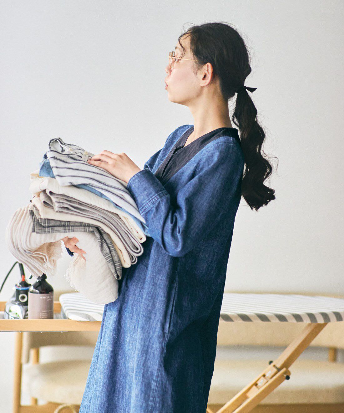 and myera|and myera こなれたデニムワンピース