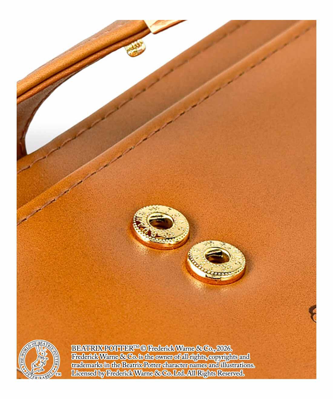 FELISSIMO PARTNERS|ピーターラビットTM スリムロングウォレット|スナップボタンは2段階調節OK。