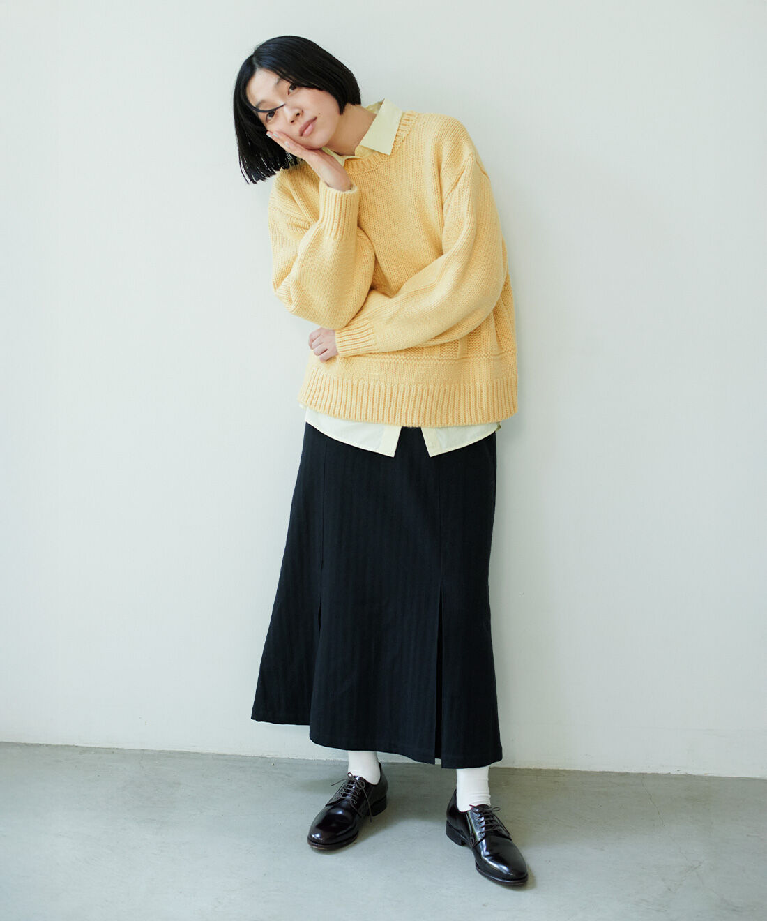 THREE FIFTY STANDARD | 小谷実由さんと作ったローゲージニット〈クリーム〉
