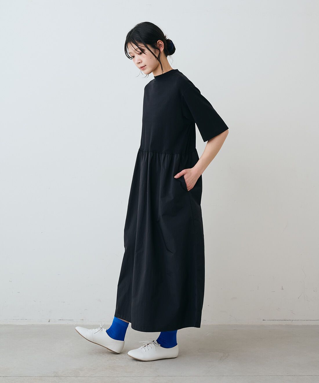 THREE FIFTY STANDARD|国産のシアーソックスセットのコーディネート