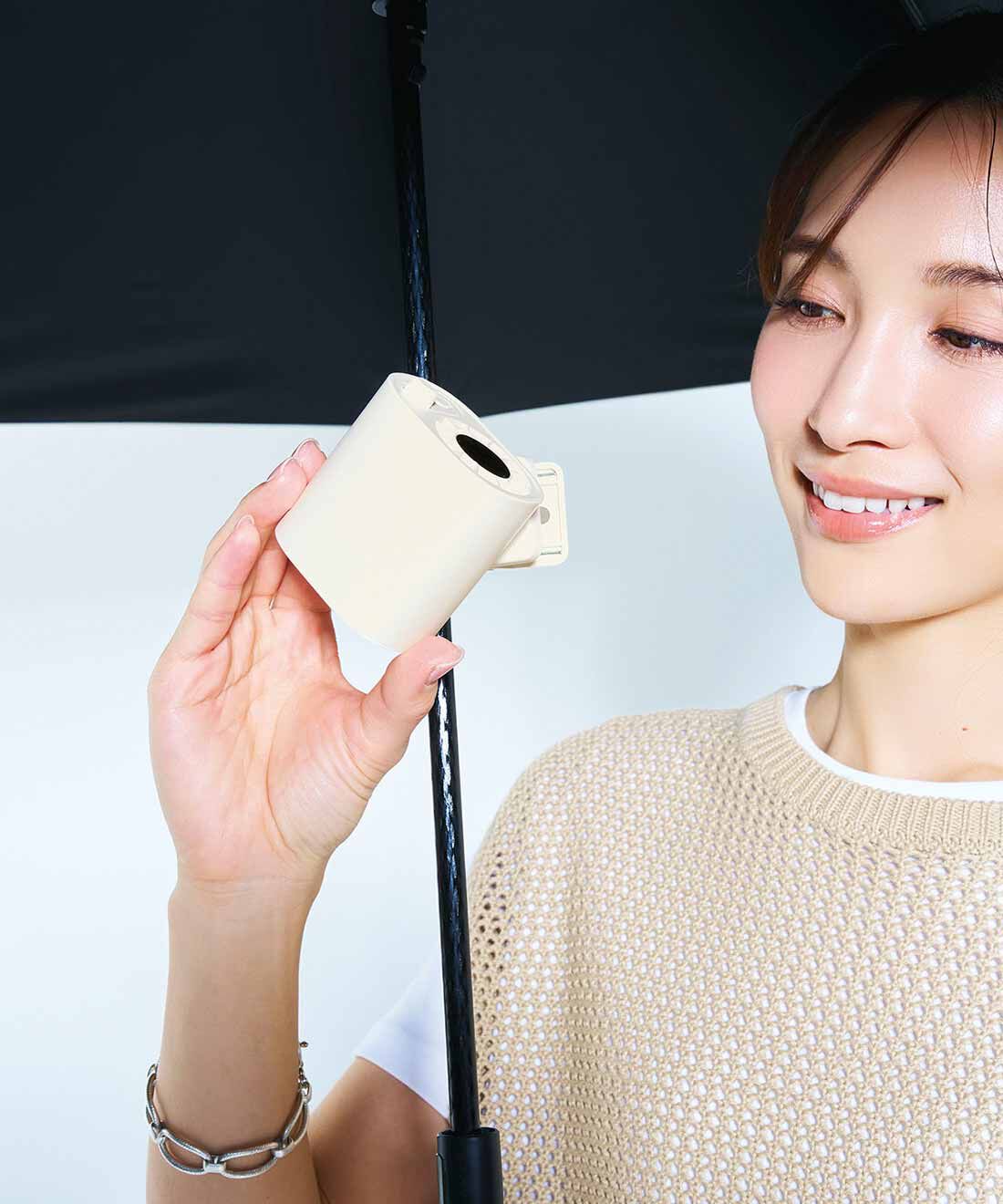 L'AMIPLUS|ラミプリュス　超風力で猛暑対策 日傘やリュックに付けられる 快適手ぶらクリップファン