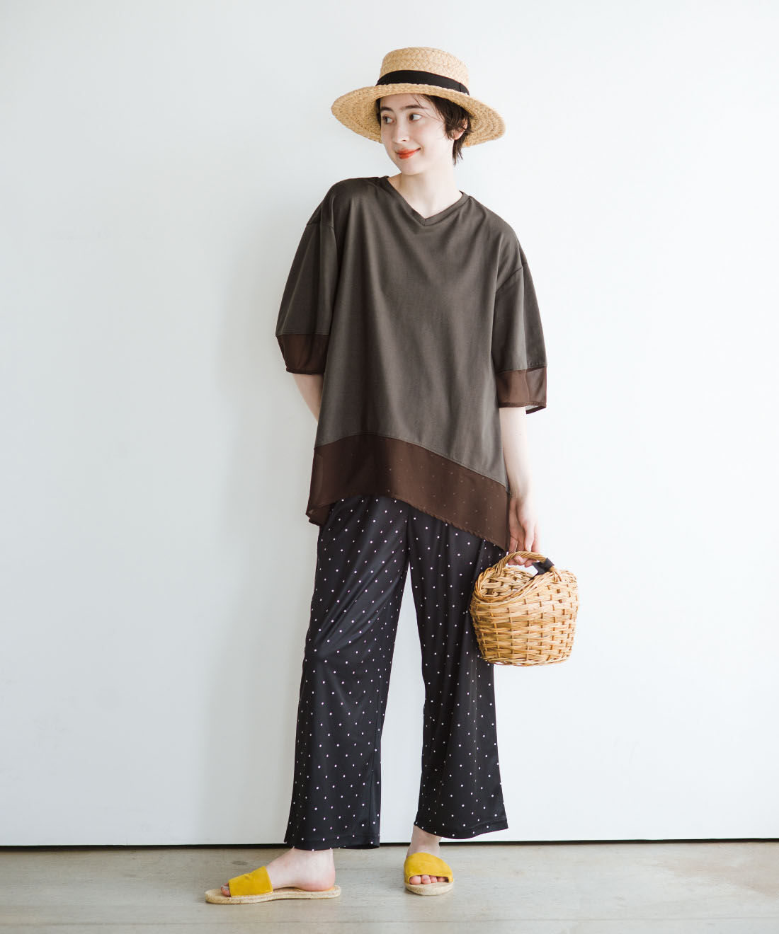 frauglatt|フラウグラット　汗に負けない♪ 透け感シフォンが上品きれいめロングトップス〈汗じみ対策〉の会