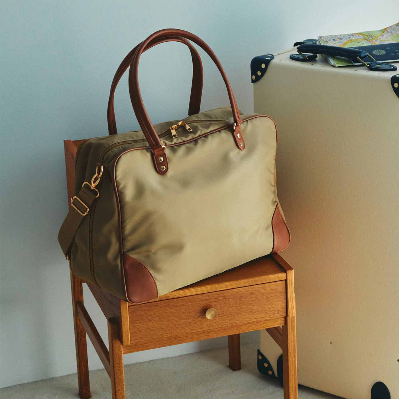 フェリシモギフトショップ | Ｌ＋きれいめ上品なガバッとトラベルボストンバッグ