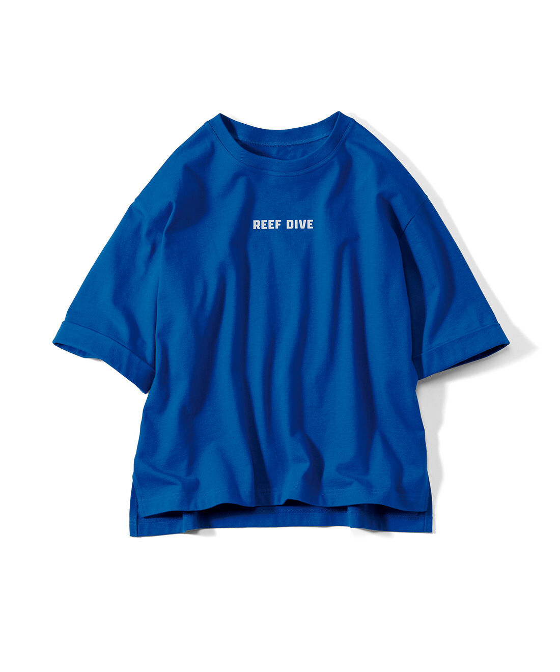 Live in  comfort|リブ イン コンフォート&times;500色の色えんぴつコラボ トルコオーガニックコットン五分袖Tシャツ|ロイヤルブルー