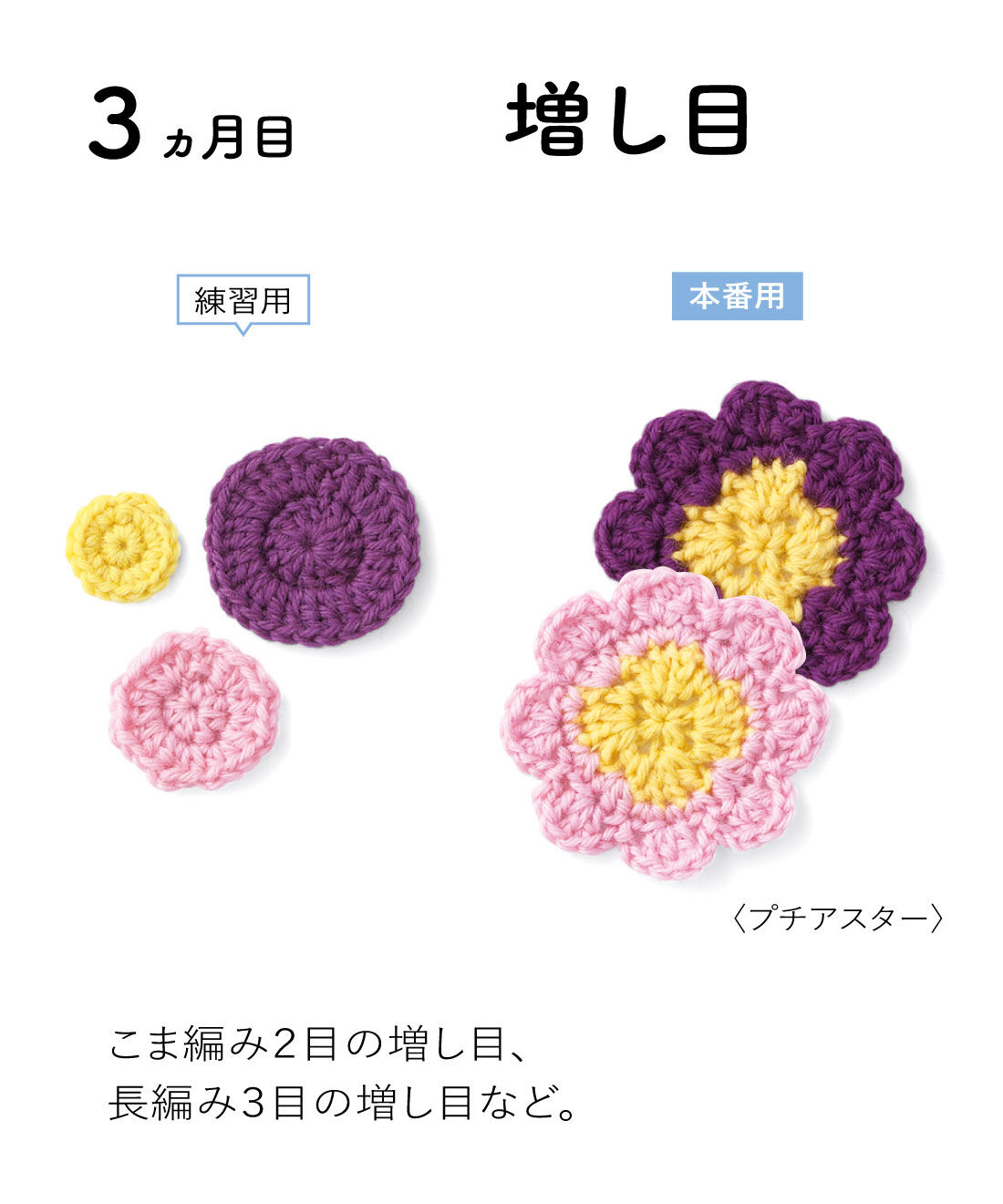 クチュリエ|「はじめてさんのきほんのき」 くさり編みからきちんとレッスン♪ かぎ針モチーフ編みの会|プチアスター
