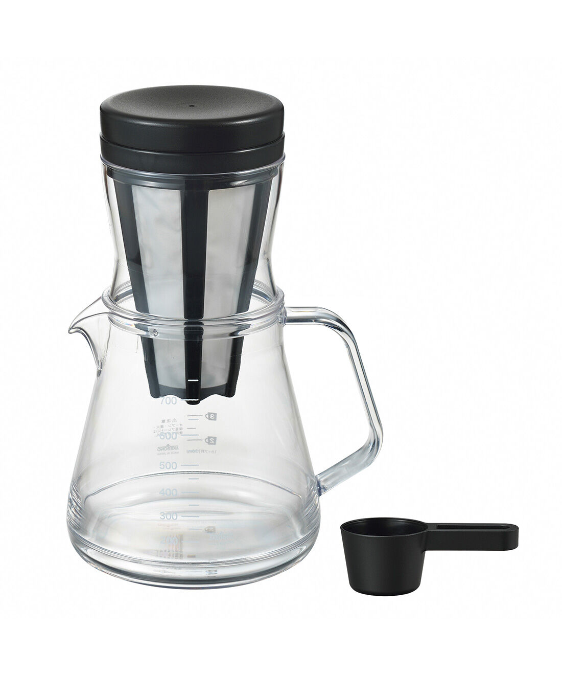 ミニツク|割れにくい　ペーパーレスドリッパー付きコーヒーサーバー（2-way 750ml）