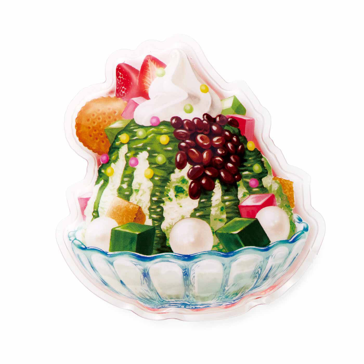フェリシモコレクション|キンキンに冷えるかき氷保冷剤〈抹茶づくしかき氷〉