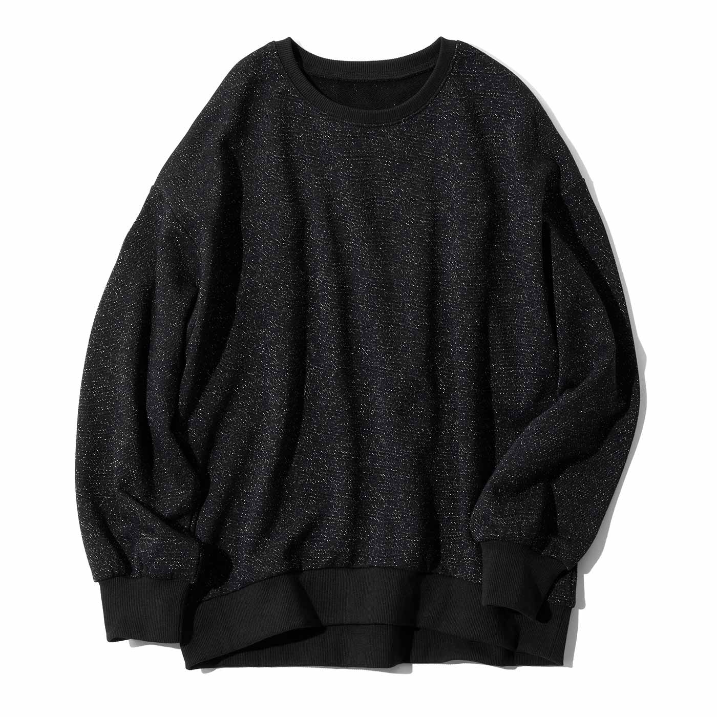 Live in  comfort|バックフリル　ラメトレーナ〈ＢＫ〉リブイン