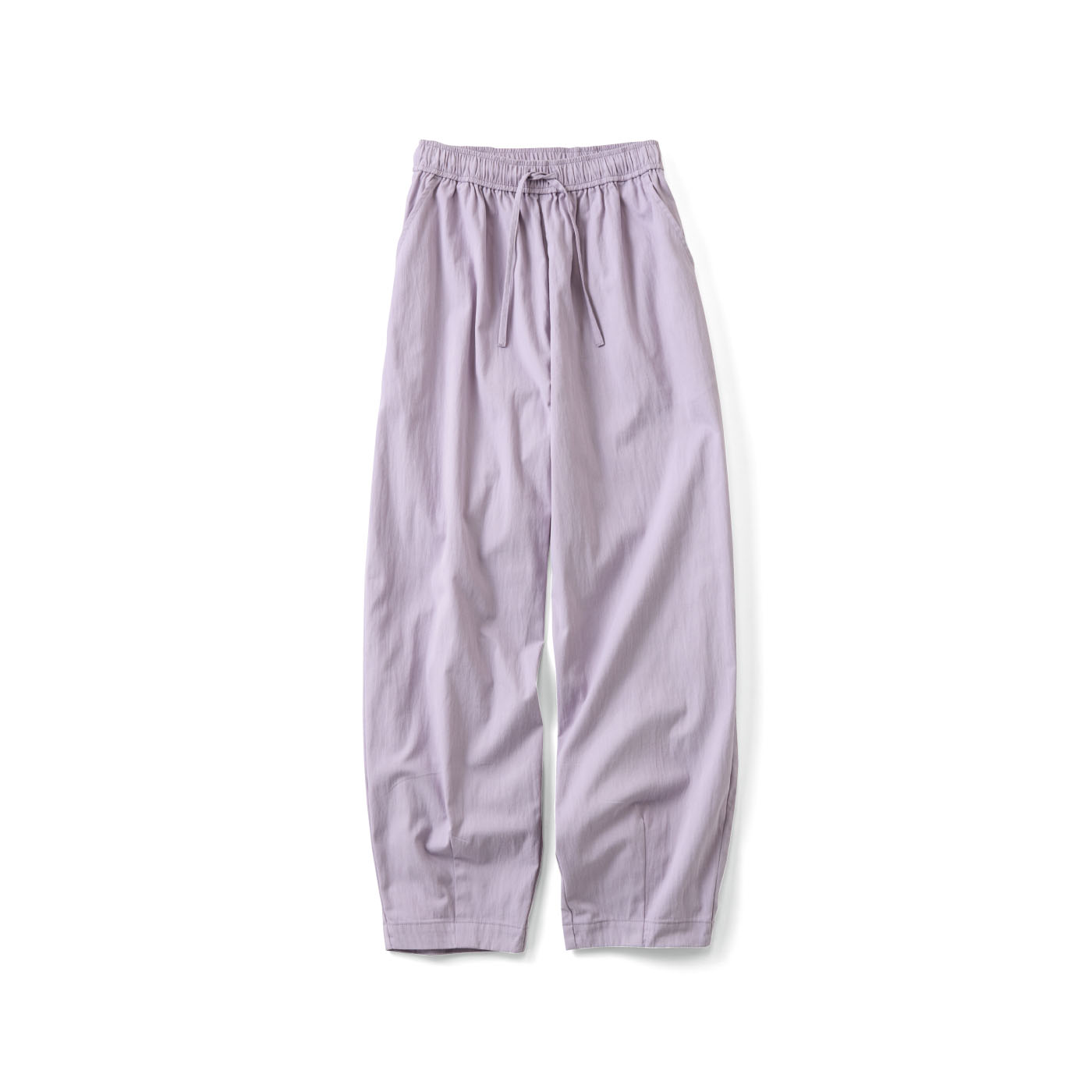 Live in  comfort|UVカット＆吸汗速乾機能のすっきり見えぷっかりバレルパンツ〈パープル〉