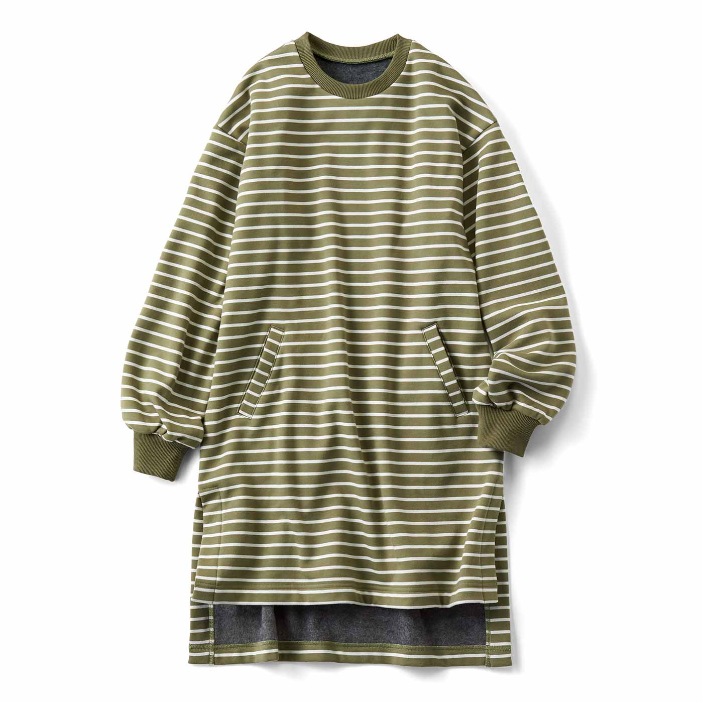 Live in  comfort|裏シャギー大人ボーダーチュニック〈ＫＨ〉リブイン