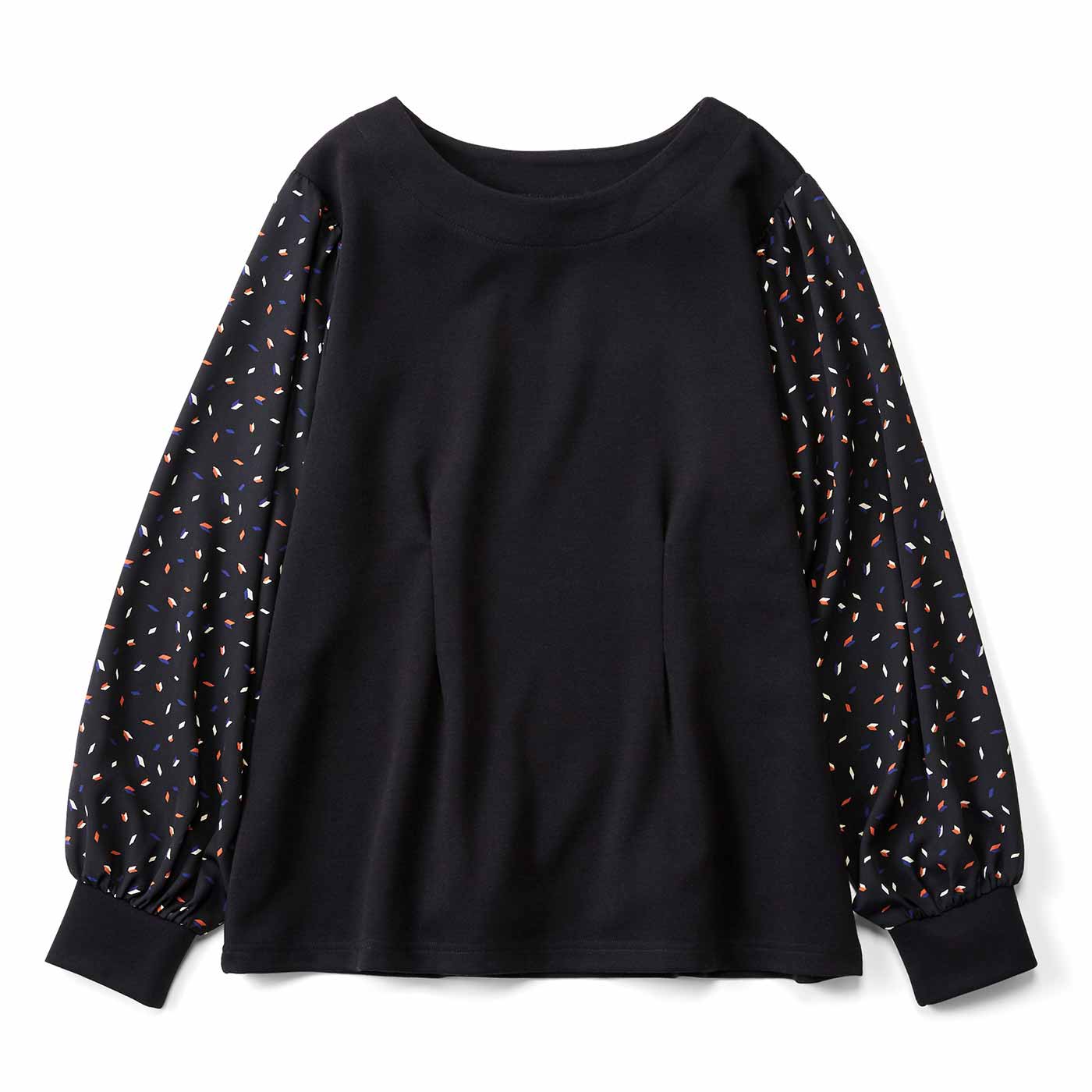 Live in  comfort|いいとこどり！上品カットトップス〈ＢＫ〉リブイン