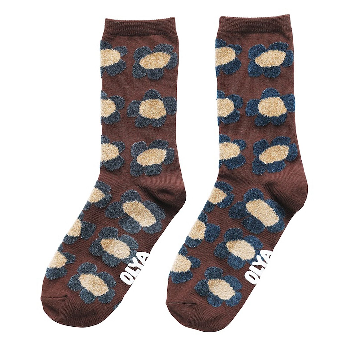 フェリシモの雑貨 Kraso|〈Olya〉Fluffy Socks Flower
