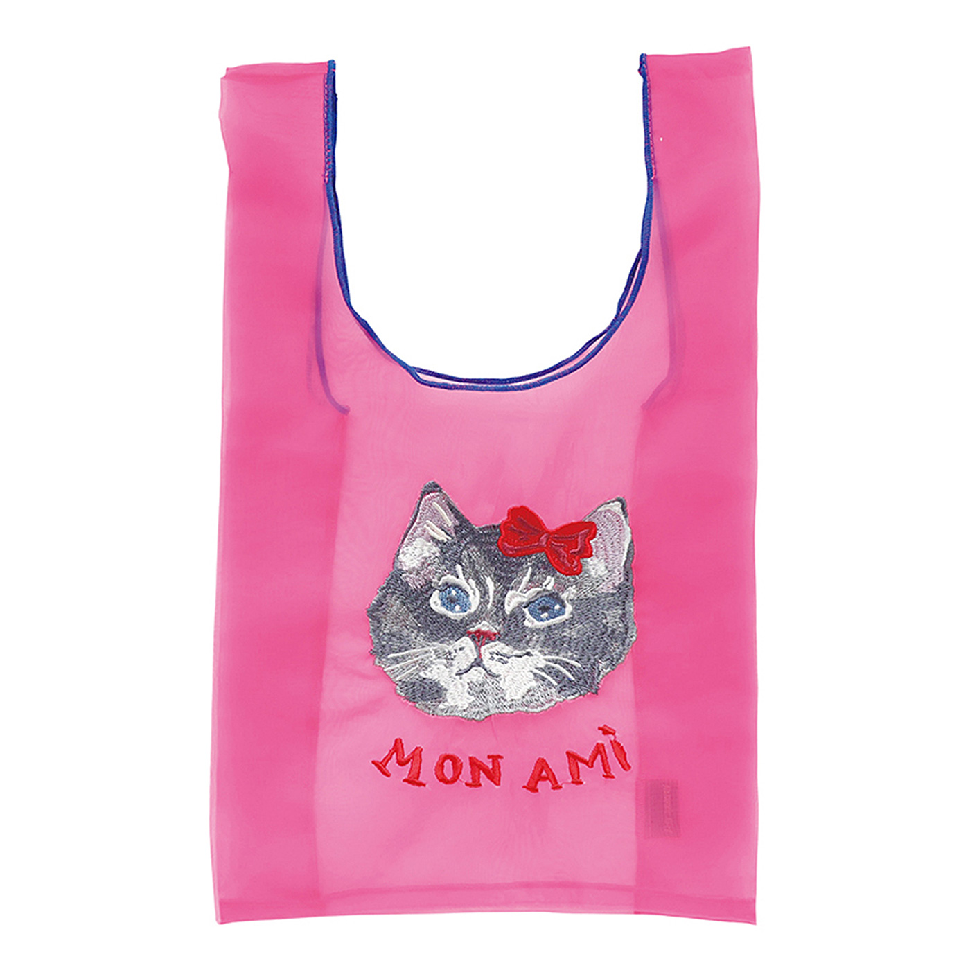 フェリシモの雑貨 Kraso|〈Nathalie Lete〉Organdy Bag S Gray cat