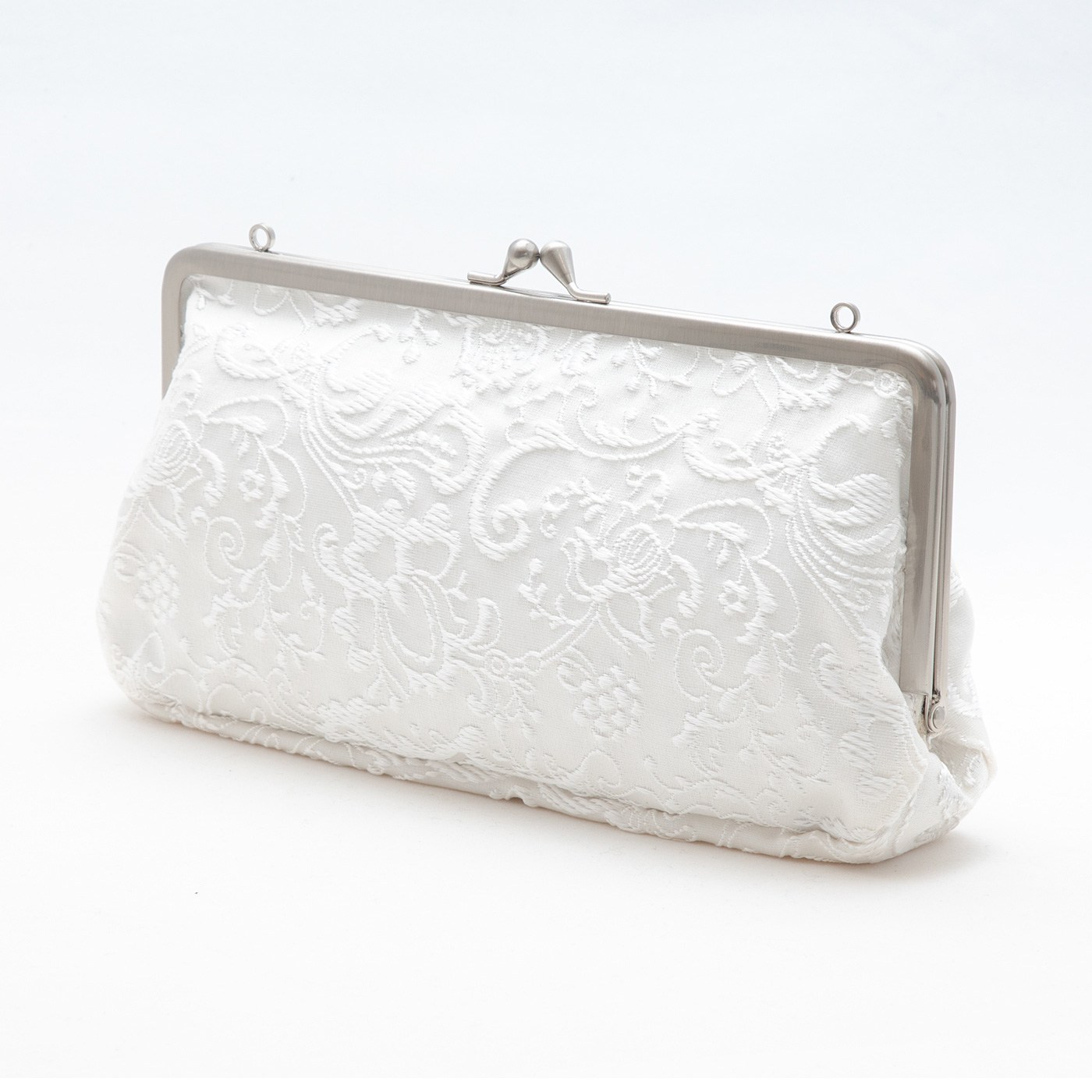 フェリシモの雑貨 Kraso|とっておき絹１００％クラッチバッグ〈白無垢〉