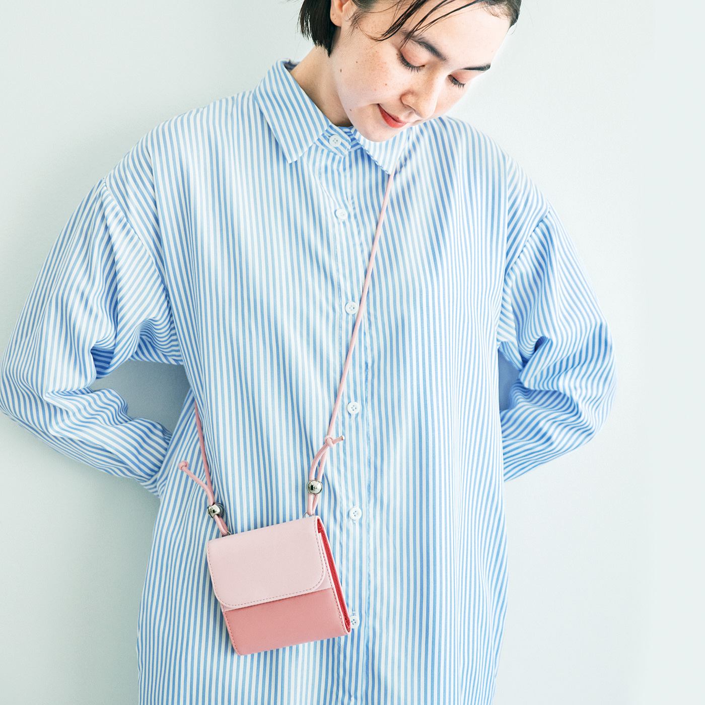 C.C.P|LITALICO&times;C.C.P　ネックウォレット〈サクラベージュ〉